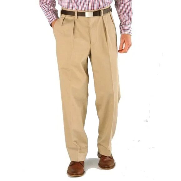 NWT Mens Size 30 Bills Khakis M1P Gray Pleat Front Poplin Pant NEW - Picture 2 of 6